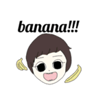 動物たちと人間のEnglishセカンドスタンプ（個別スタンプ：21）