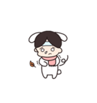 センター分けうさぎくんとおせわニンジン（個別スタンプ：19）