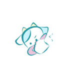どんなときもうしくん（個別スタンプ：4）