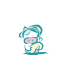 どんなときもうしくん（個別スタンプ：9）