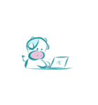 どんなときもうしくん（個別スタンプ：13）