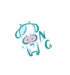 どんなときもうしくん（個別スタンプ：34）