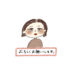 どこでも使える！おしゃれ女子たち！（個別スタンプ：11）