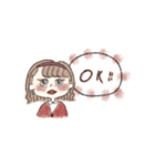 どこでも使える！おしゃれ女子たち！（個別スタンプ：27）