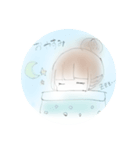 ゆるふわ女の子[お団子]（個別スタンプ：1）