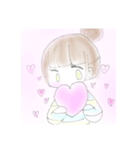 ゆるふわ女の子[お団子]（個別スタンプ：4）