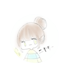 ゆるふわ女の子[お団子]（個別スタンプ：8）