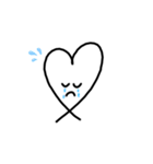 simpleハートスタンプ（個別スタンプ：2）