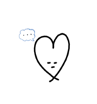 simpleハートスタンプ（個別スタンプ：3）