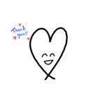 simpleハートスタンプ（個別スタンプ：6）