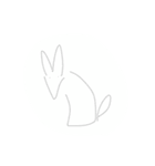手書き！犬を絵にしたらこうなりました。（個別スタンプ：1）