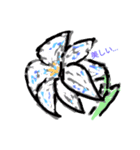 写実的な花達（個別スタンプ：1）