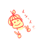 りんご母子スタンプ（個別スタンプ：7）