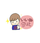 Deutsch × Japanischドイツ語 × 日本語（個別スタンプ：9）