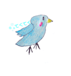 桃色インコさんと水色インコさん（個別スタンプ：2）