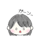 黒髪のボブの女の子（個別スタンプ：11）
