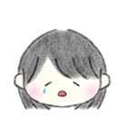 黒髪のボブの女の子（個別スタンプ：22）