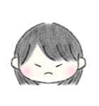 黒髪のボブの女の子（個別スタンプ：23）