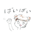 おんなのことたべものたち（個別スタンプ：3）
