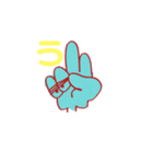 指文字くん（個別スタンプ：3）