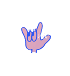 指文字くん（個別スタンプ：16）