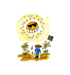 Agriculture stamp:) 農業/お米作り/畑仕事（個別スタンプ：14）