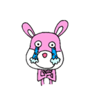 ピンクうさぎ君（個別スタンプ：10）