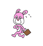 ピンクうさぎ君（個別スタンプ：19）