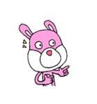 ピンクうさぎ君（個別スタンプ：21）
