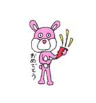 ピンクうさぎ君（個別スタンプ：36）