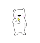 しろいくまさんたち。（個別スタンプ：7）