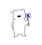 しろいくまさんたち。（個別スタンプ：13）