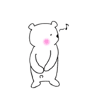 しろいくまさんたち。（個別スタンプ：14）