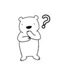 しろいくまさんたち。（個別スタンプ：20）