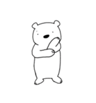 しろいくまさんたち。（個別スタンプ：32）