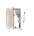 しろい いきもの。。（個別スタンプ：4）