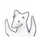 しろい いきもの。。（個別スタンプ：17）