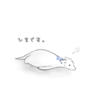 しろい いきもの。。（個別スタンプ：18）
