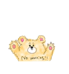 英語を話す虹色クマ（個別スタンプ：6）
