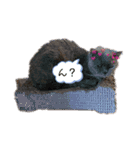 猫のプッチとみかん仕事に使える（個別スタンプ：1）