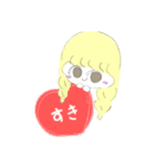 おさげちゃん。の基本のスタンプ（個別スタンプ：3）