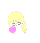 おさげちゃん。の基本のスタンプ（個別スタンプ：16）