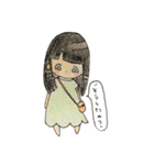 手書き。日常のおしゃれ女子（個別スタンプ：2）
