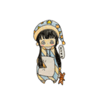 手書き。日常のおしゃれ女子（個別スタンプ：4）