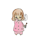 手書き。日常のおしゃれ女子（個別スタンプ：11）