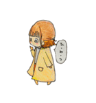 手書き。日常のおしゃれ女子（個別スタンプ：12）