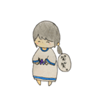 手書き。日常のおしゃれ女子（個別スタンプ：13）