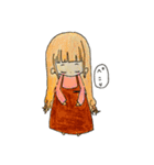 手書き。日常のおしゃれ女子（個別スタンプ：14）