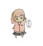 手書き。日常のおしゃれ女子（個別スタンプ：16）
