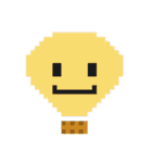 8bit 熱気球 バルーン 天気 weather（個別スタンプ：5）